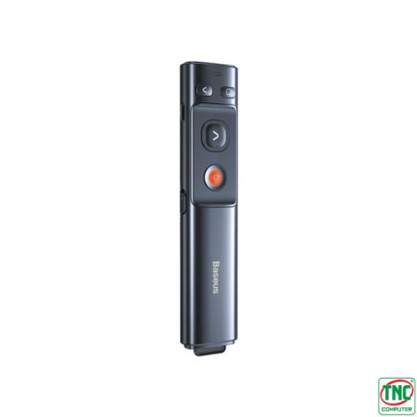 Bút trình chiếu Baseus Orange Dot Green Laser (WKCD010013) - Pin sạc