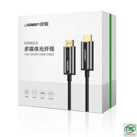 Cáp HDMI 2.0 sợi quang dài 15m hỗ trợ 4K@60Hz Ugreen 50215