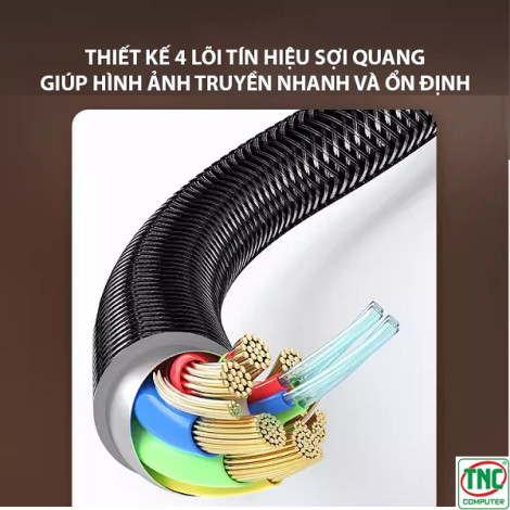 Cáp HDMI 2.1 sợi quang hỗ trợ 8K@60Hz dài 20m Unitek C1064SL