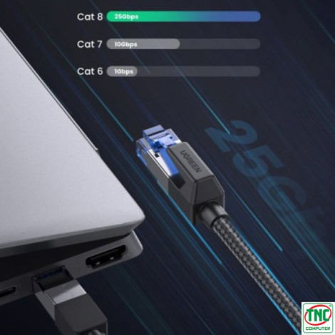 Cáp mạng bấm sẵn Cat 8 dài 15m S/FTP 40Gbps Ugreen 30799