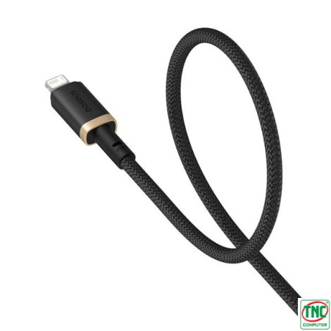 Cáp sạc nhanh Baseus Dura USB to Lightning 2.4A dài 1m Gold + Black LVE094-IP-1GL