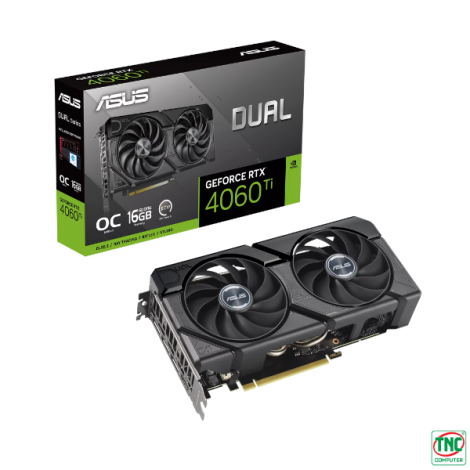 Card Màn Hình Asus Dual GeForce RTX 4060 Ti EVO OC Edition 16GB GDDR6 (DUAL-RTX4060TI-O16G-EVO)