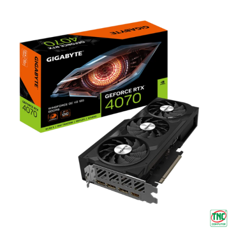 Card Màn Hình Gigabyte GeForce RTX 4070 WINDFORCE OC V2 12G (N4070WF3OCV2-12GD)