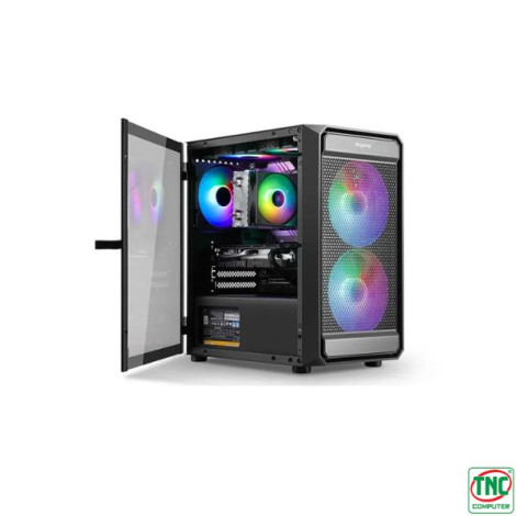 Case SEGOTEP Artist 2F RGB Black (Sẵn 2 Fan RGB)