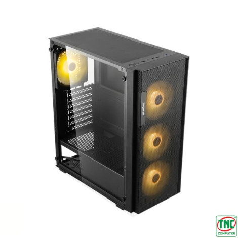 Case Segotep AXE5-A Black (ATX-4 fan RGB)