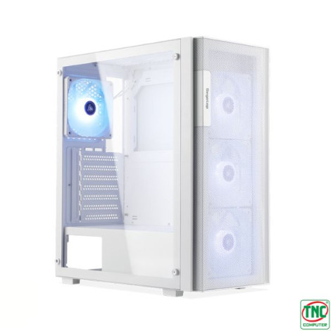 Case Segotep AXE5-A White (ATX-4 fan RGB)