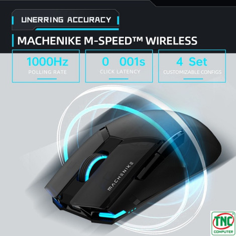 Chuột Gaming không dây Machenike M7 Pro Dual-Mode màu Đen