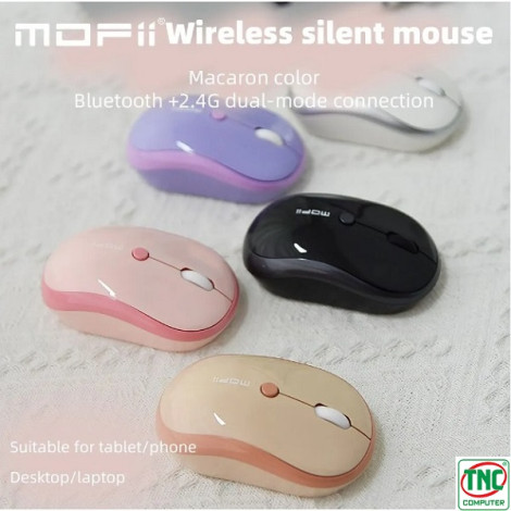 Chuột văn phòng không dây Bluetooth MOFII M5DM màu Đen