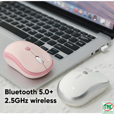 Chuột văn phòng không dây Bluetooth MOFII M5DM màu Hồng