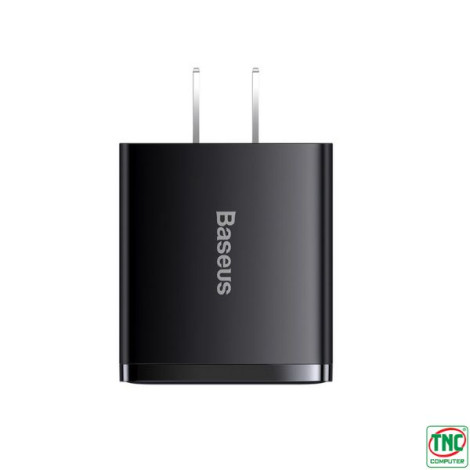 Cốc sạc Baseus Compact Quick Charger 2U+C 30W US Black CCXJ-D01