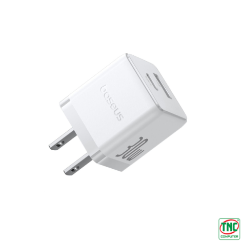 Củ sạc nhanh Baseus Palm USB-C, USB-A 30W Moon White P1011160B213-00