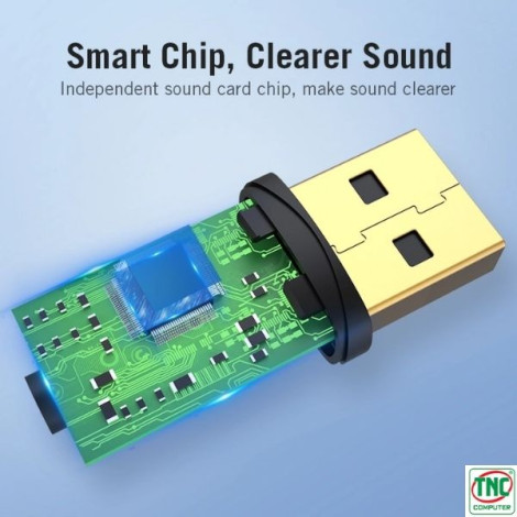 Đầu chuyển đổi âm thanh 3.5mm to USB VENTION CDN-H0