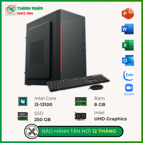 Máy bộ TNC Văn Phòng I3113 (I3 13100/ Ram 8GB/ SSD 250GB)