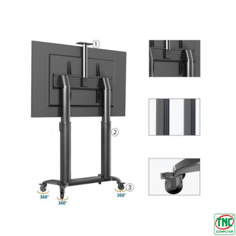 Giá Treo Tivi Di Động North Bayou TW100 Black (75 - 110 inch)