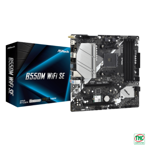 Mainboard ASRock B550M WiFi SE (4 x DDR4/ 128 GB/ AM4/ Micro ATX)