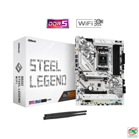 Mainboard ASRock B650 Steel Legend WiFi (4 x DDR5/ 256 GB/ AM5/ Micro ATX)