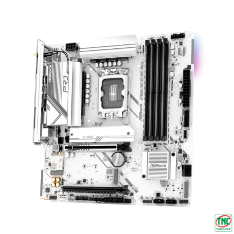 Mainboard ASRock B760M Pro RS Wifi White (4 x DDR5/ 256 GB/ LGA 1700/ 2.4/5 GHz)