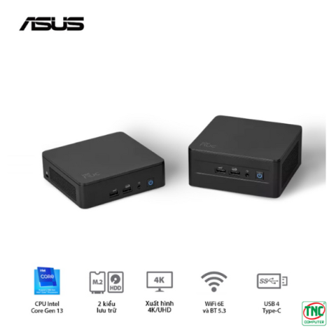 Máy bộ Asus Mini PC NUC 13 PRO Tall I3 1315U 90AR00C1-M00010 RNUC13ANHI300000I 