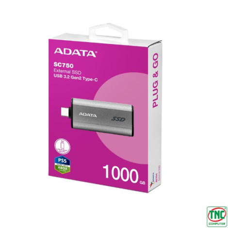 Ổ cứng di động SSD Adata SC750 1TB SC750-1000G-CCBK