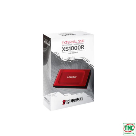 Ổ cứng di động SSD Kingston 1TB USB 3.2 Gen 2 SXS1000R/1000G màu Đỏ