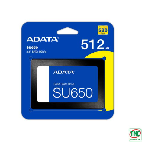 Ổ cứng gắn trong SSD Adata SATA III 2.5 inch 512GB SU650 ASU650SS-512GT-R