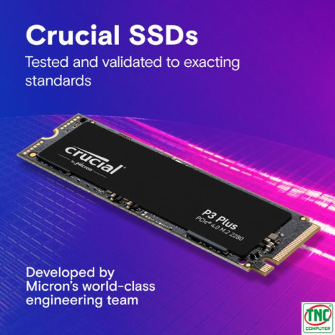 Ổ cứng SSD gắn trong Crucial P3 Plus 1TB NVME PCIe Gen4 x4 CT1000P3PSSD8