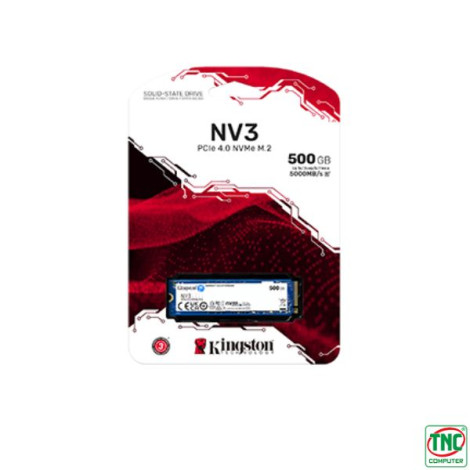 Ổ cứng SSD gắn trong KINGSTON NV3 500GB NVMe PCIe Gen 4.0 x 4 SNV3S/500G