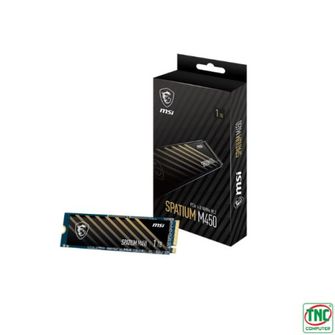 Ổ cứng SSD gắn trong MSI SPATIUM M450 1TB PCIe Gen4x4 NVMe 1.4