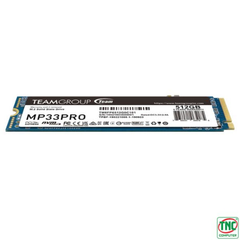 Ổ cứng SSD gắn trong Teamgroup MP33 PRO 512GB M.2 PCIe Gen3x4