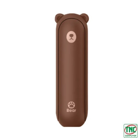 Quạt cầm tay mini 3in1 Jisulife F8 2000mAh (Brown)