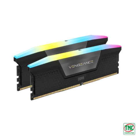 Ram Desktop Corsair Vengeance RGB Black 64GB DDR5 Bus 5200Mhz CMH64GX5M2B5200C40