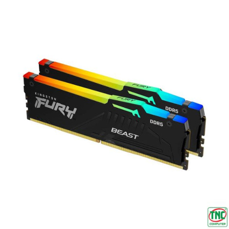 Ram Desktop Kingston Fury Beast RGB 32GB DDR5 Bus 6000Mhz KF560C40BBAK2-32