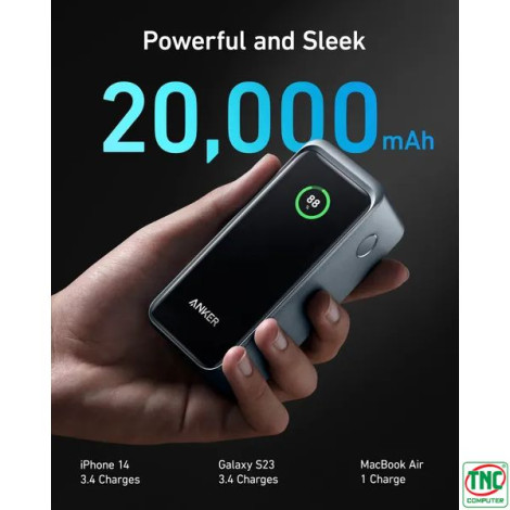 Sạc dự phòng Anker Prime 2C1A 200W 20000mAh Black (A1336011)