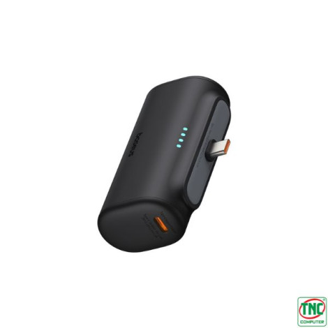 Sạc Dự Phòng Baseus Compact Type-C 5000mAh 20W Black (P10068306113-00)