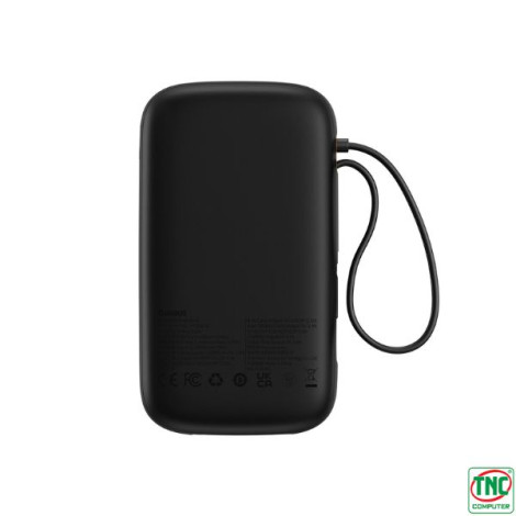 Sạc dự phòng Baseus Qpow2 2-Cable 20000mAh 22.5W Black (P10055002113-00)