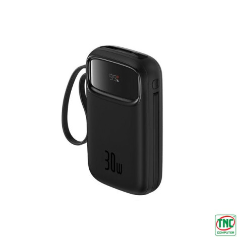 Sạc dự phòng Baseus Qpow2 Dual-Cable 10000mAh 30W Black (P10055008113-00)