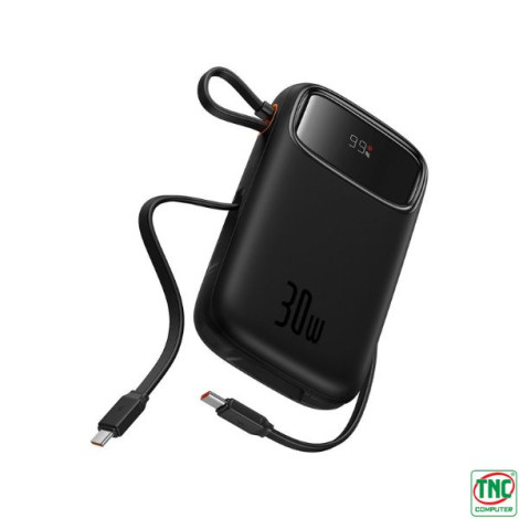 Sạc dự phòng Baseus Qpow2 Dual-Cable 20000mAh 30W Black (P10055009113-00)