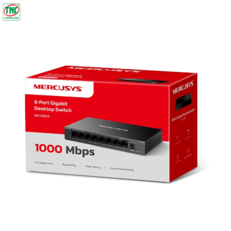 Switch Mercusys MS108GS (8 port/ 10/100/1000 Mbps)