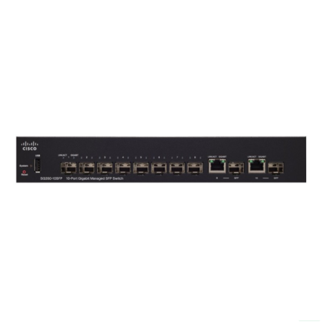 Switch Cisco SG350-10SFP-K9-EU (10 port/ 10/100/1000 Mbps/ SFP)