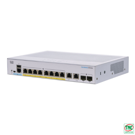 Switch PoE Cisco CBS350-8P-E-2G-EU (10 port/ 10/100/1000 Mbps/ SFP)