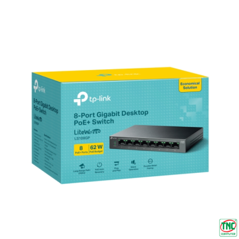 Switch PoE+ TP-Link LS108GP (8 port/ 10/100/1000 Mbps)