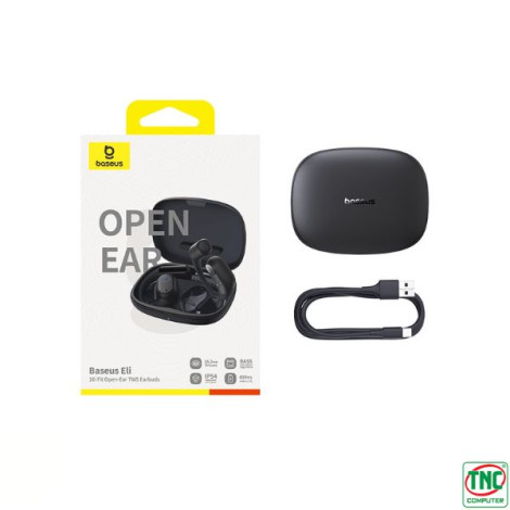 Tai nghe Bluetooth OWS Baseus Eli 10i Fit Open-Ear Black (LVH068-WL-BK)