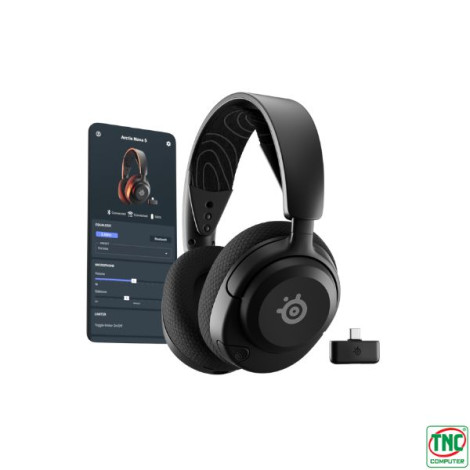 Tai nghe choàng đầu wireless SteelSeries Arctis Nova 5 Black (61670)