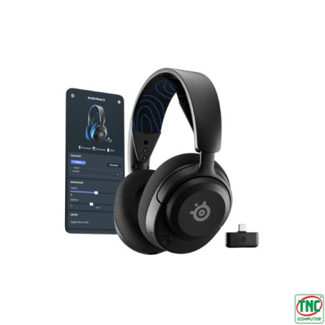 Tai nghe choàng đầu wireless SteelSeries Arctis Nova 5P for Play Station Black