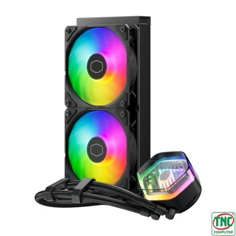 Tản nhiệt nước 2 Fan CoolerMaster MasterLiquid 240 Atmos ARGB Black