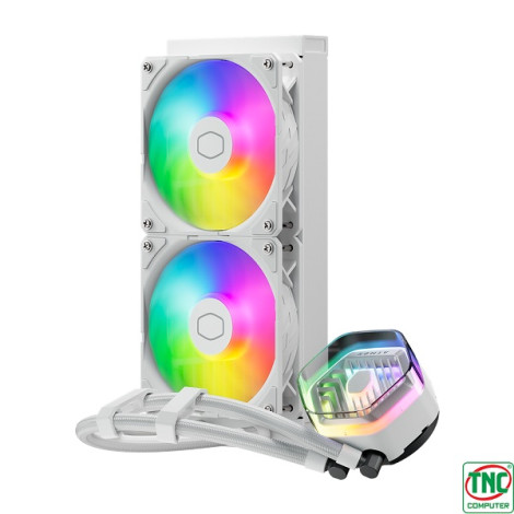 Tản nhiệt nước 2 Fan CoolerMaster MasterLiquid 240 Atmos ARGB White