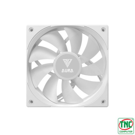 Tản nhiệt nước CPU 3 Fan AIO Gamdias AURA GL360 V2 ARGB White WAAURAGL360V2WHGA