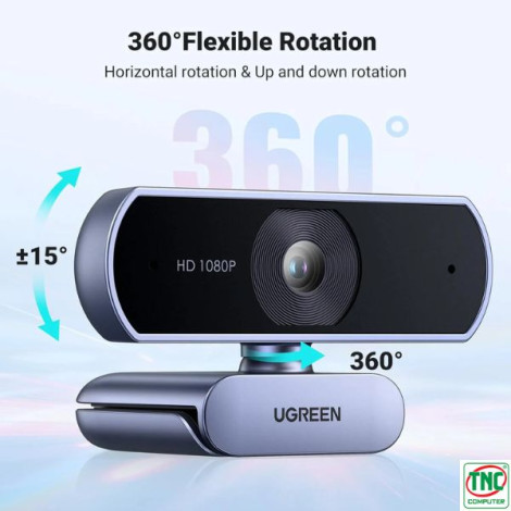 Webcam Ugreen 15728 (Full HD 1080P)