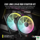 Bộ 2 Fan Case Corsair iCUE LINK LX140 RGB 140mm PWM Fans Starter Kit Black CO-9051028-WW