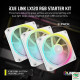 Bộ 3 Fan Case Corsair iCUE LINK LX120 RGB 120mm PWM Fans Starter Kit White CO-9051030-WW